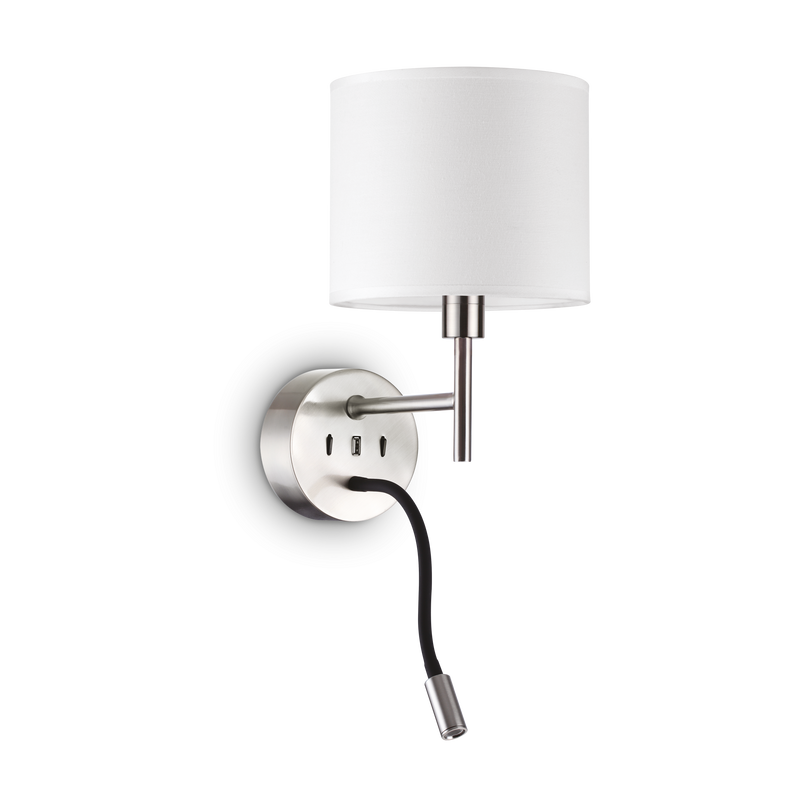 Aplica SET UP Ideal Lux, max 1 x 42W / 3W, Nichel