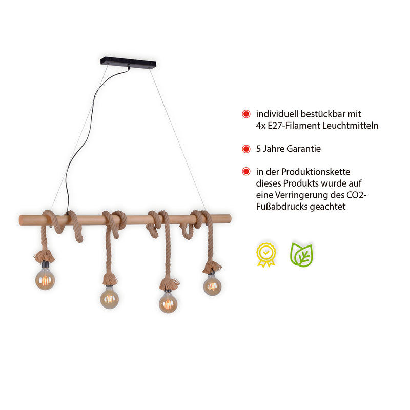 Lustra Paul Neuhaus ROPE 4xE27 Maro