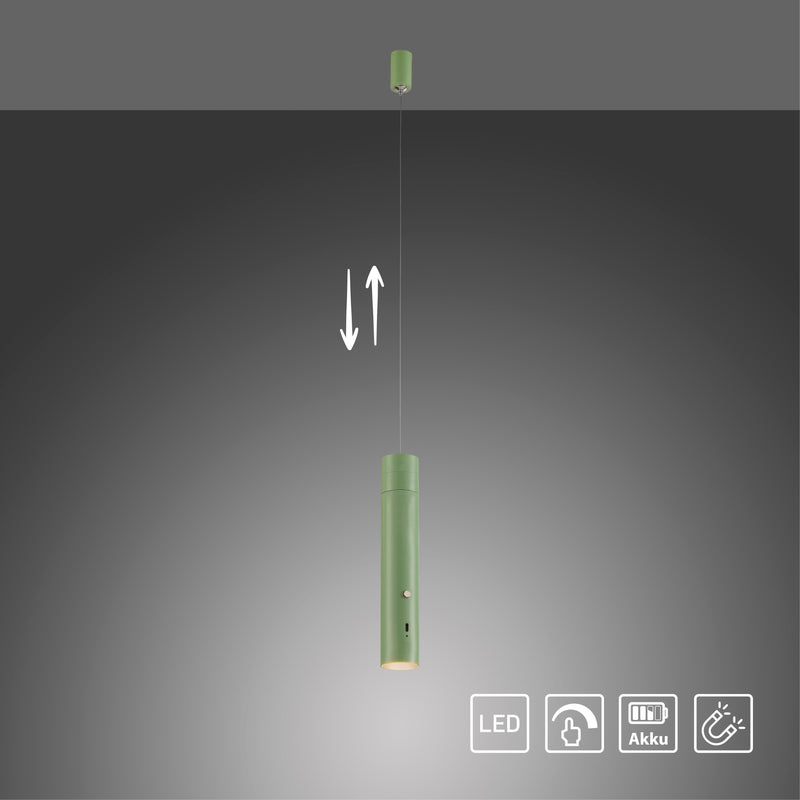 Lustra Paul Neuhaus ATTACH LED Verde Deschis