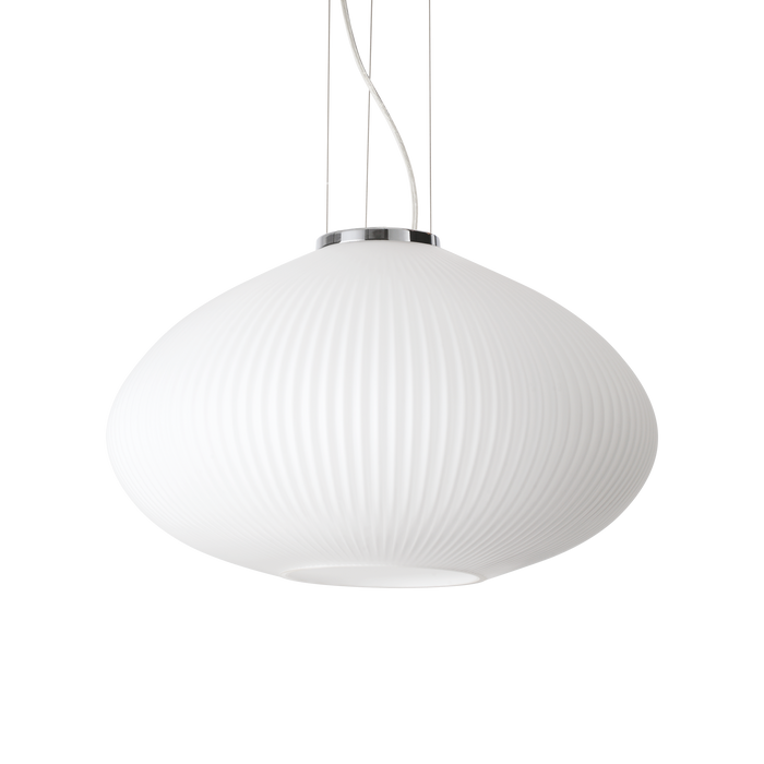 Lustra PLISSE' Ideal Lux, E27 max 1 x 60W, D45, Crom