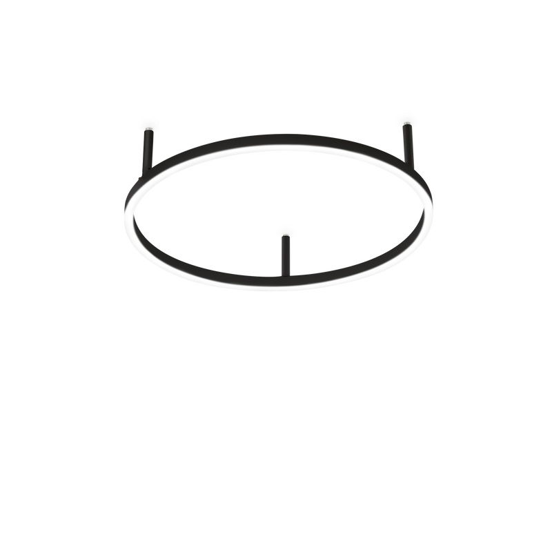 Plafoniera/Aplica ORACLE SLIM Ideal Lux, LED 32W, Round 3000K, Negru