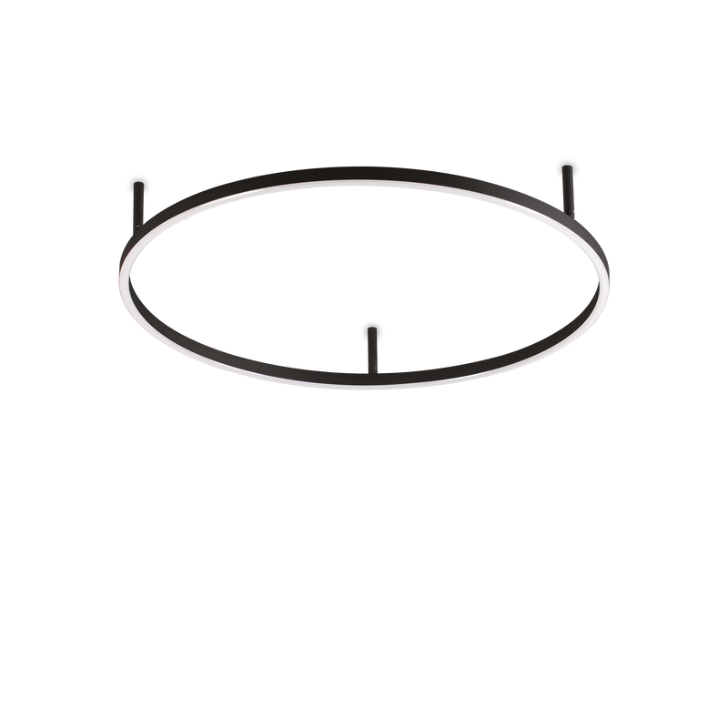 Plafoniera/Aplica ORACLE SLIM Ideal Lux, LED 38W, Round 3000K, Negru