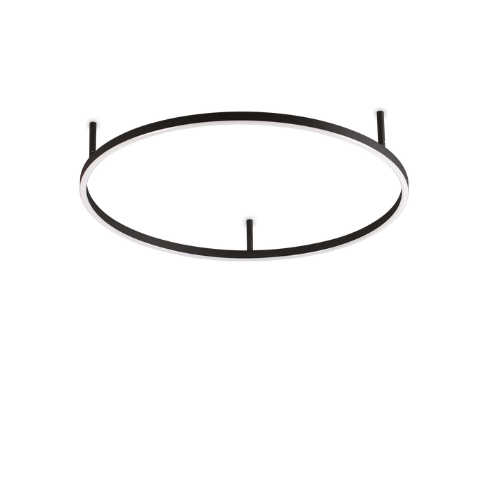 Plafoniera/Aplica ORACLE SLIM Ideal Lux, LED 38W, Round 3000K, Negru