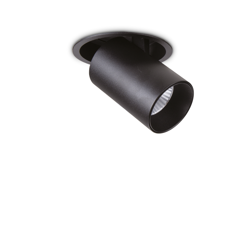 Spot Încastrat Ideal Lux Nova, Negru, LED, Ø10 cm