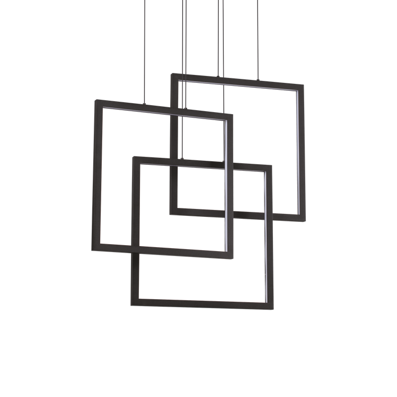 Lustra FRAME Ideal Lux, LED 80W, Negru