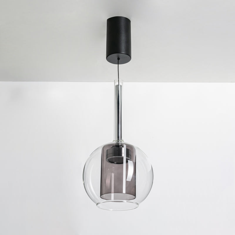 Lustra Zuma Line TAGNA LED Negru Smoky