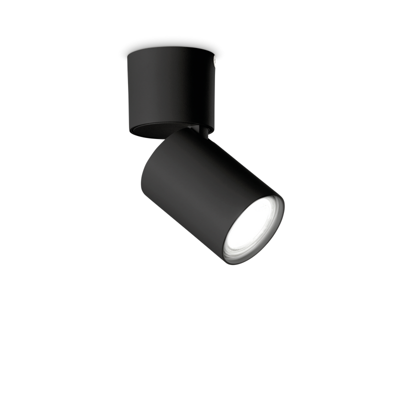 Plafonieră Ideal Lux Toby, Negru, 1xGU10