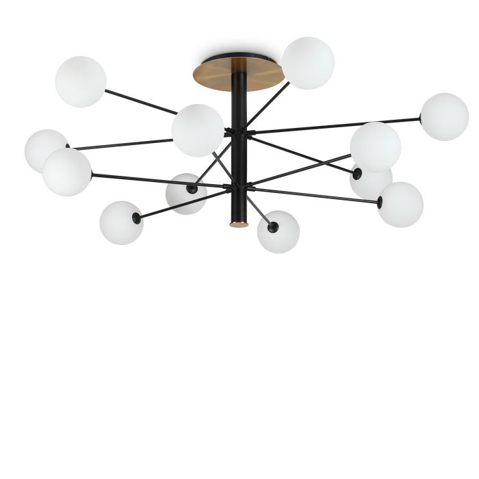 Plafoniera/Aplica COSMOPOLITAN Ideal Lux, G9 max 12 x 15W, D 1450 x H 535 mm, Negru