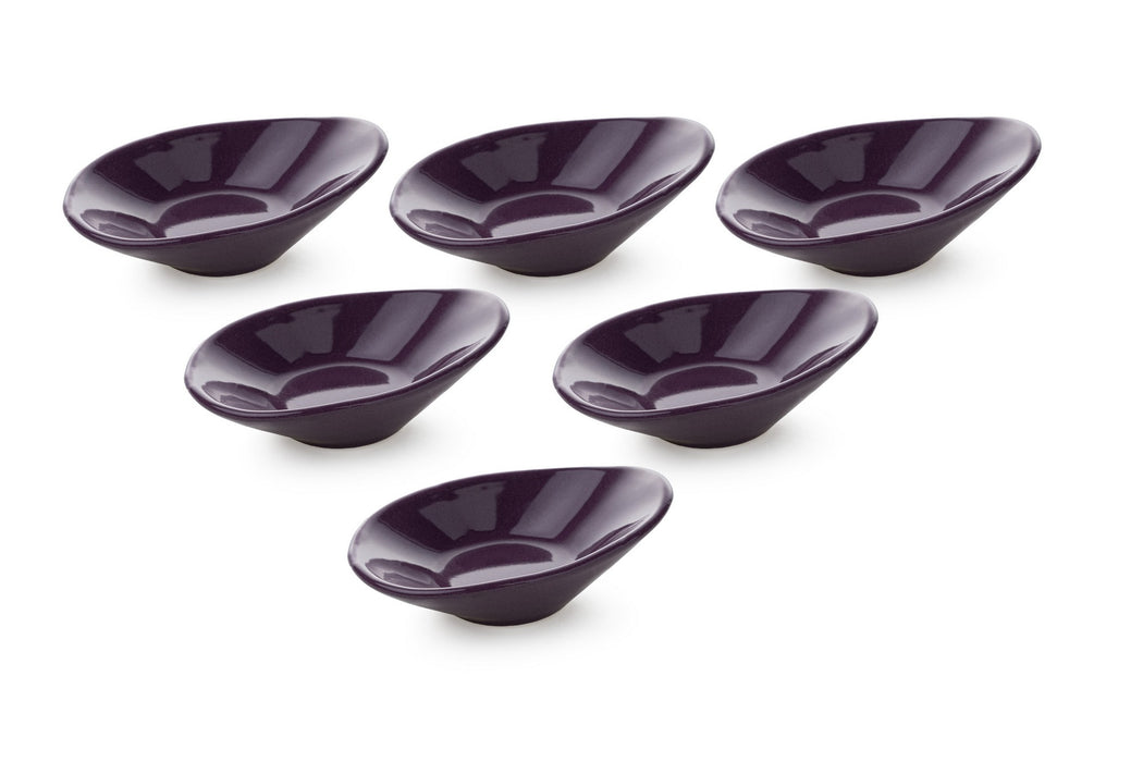 Set Boluri Ceramice pentru Sos (6 Bucati) Asi Home ST511 Purple Ceramica 7.9X12X3 cm