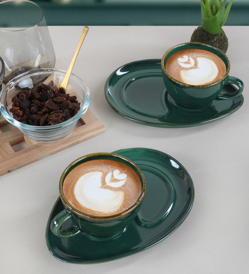 Set Cești de Cafea (4 Piese) Asi Home Verdenites Ceramica 9.2X9.2X6.9 cm