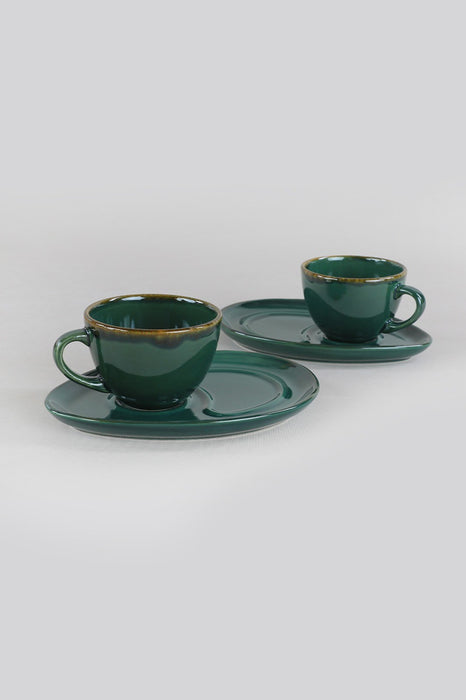 Set Cești de Cafea (4 Piese) Asi Home Verdenites Ceramica 9.2X9.2X6.9 cm