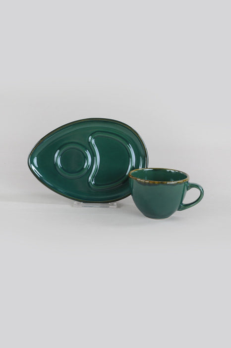 Set Cești de Cafea (4 Piese) Asi Home Verdenites Ceramica 9.2X9.2X6.9 cm