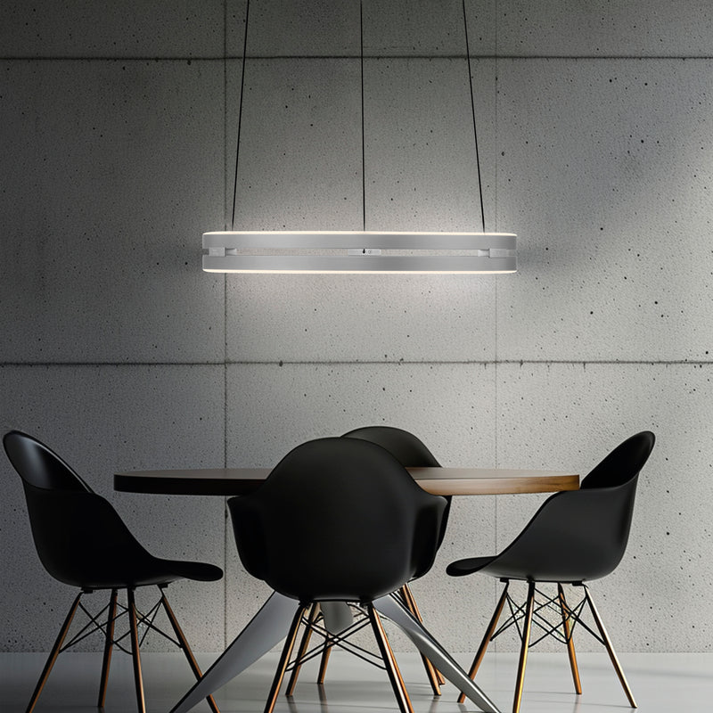 Lustra Paul Neuhaus PURE E-LOOP 2xLED Aluminiu
