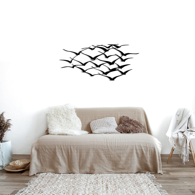 Accesoriu Iluminat Asi Home Herd Of Birds, Negru, 120x55 cm