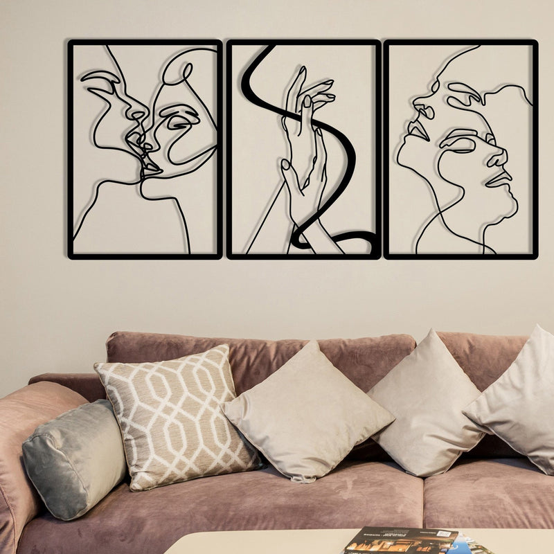 Accesoriu Iluminat Asi Home The Unity Of Love, Negru, 109x50 cm
