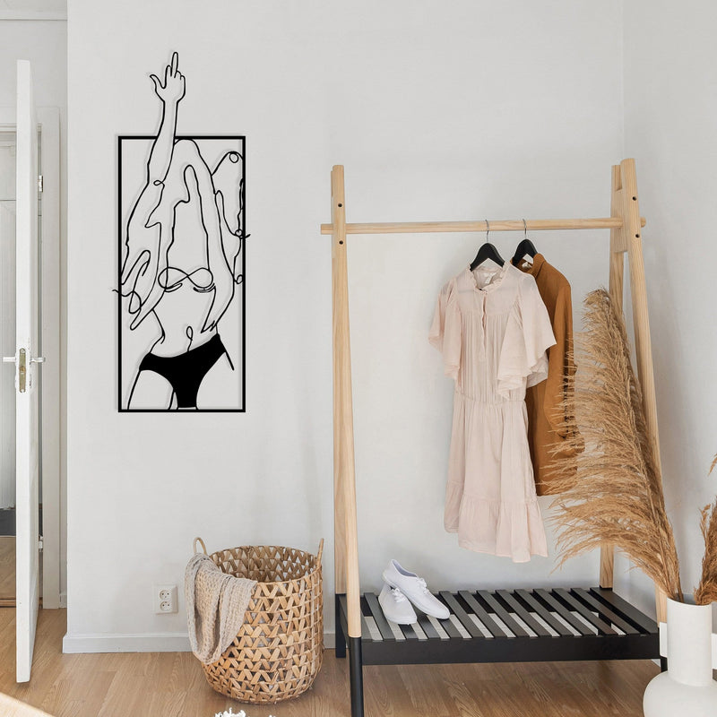 Accesoriu Iluminat Asi Home Cool Woman 1, Negru, 24x63 cm