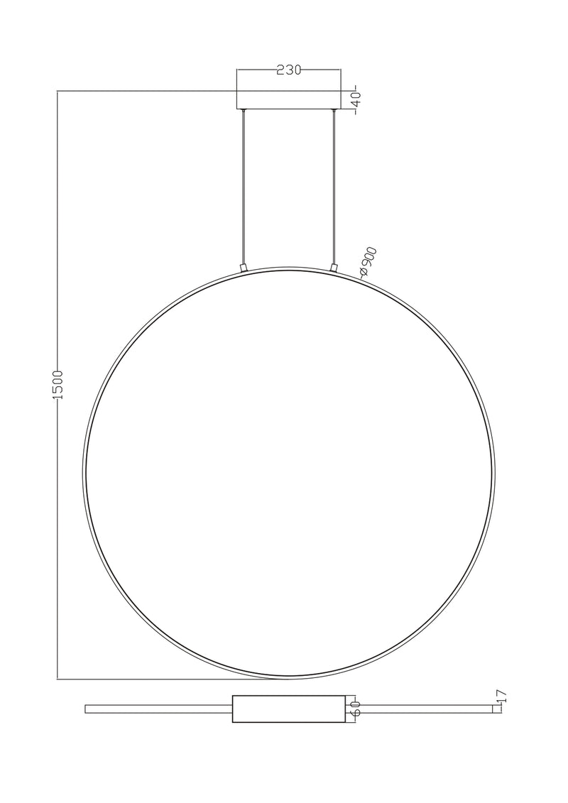 Lustra Zuma Line RASCAL LED Negru