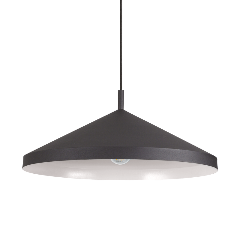 Lustră Ideal Lux Yurta, Negru, 1xE27, Ø50 cm