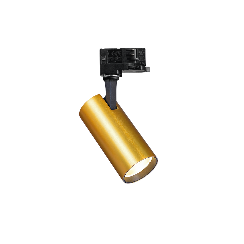 Proiector pe Șină Ideal Lux Fox, Alamă, LED, Ø7 cm, 15W