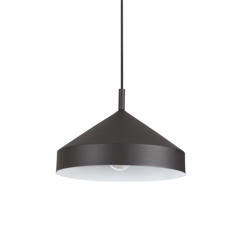 Lustră Ideal Lux Yurta, Negru, 1xE27, Ø30 cm