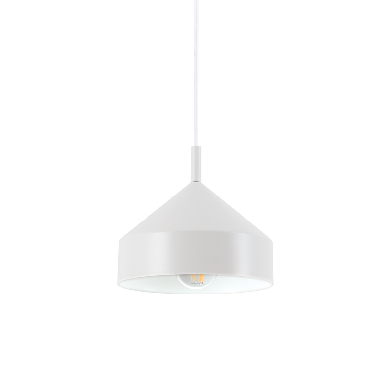 Lustră Ideal Lux Yurta, Alb, 1xE27, Ø21 cm