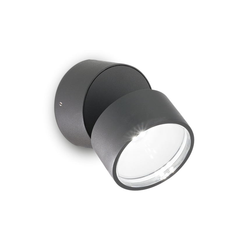 Aplica OMEGA ROUND Ideal Lux, 7W, Antracit, 4000K