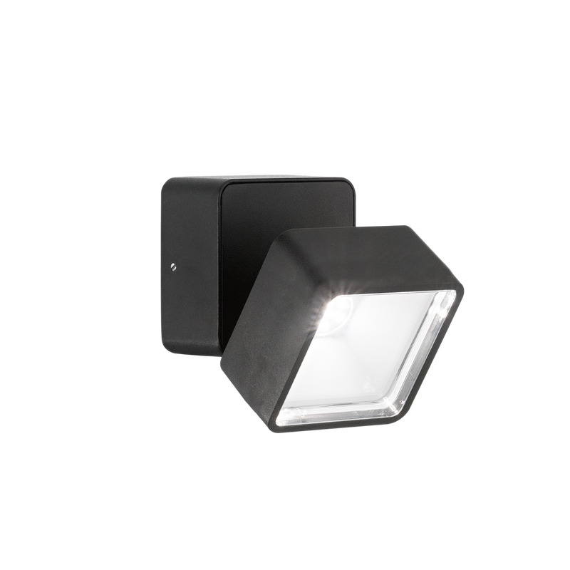 Aplica OMEGA SQUARE Ideal Lux, 7W, 4000K, Negru