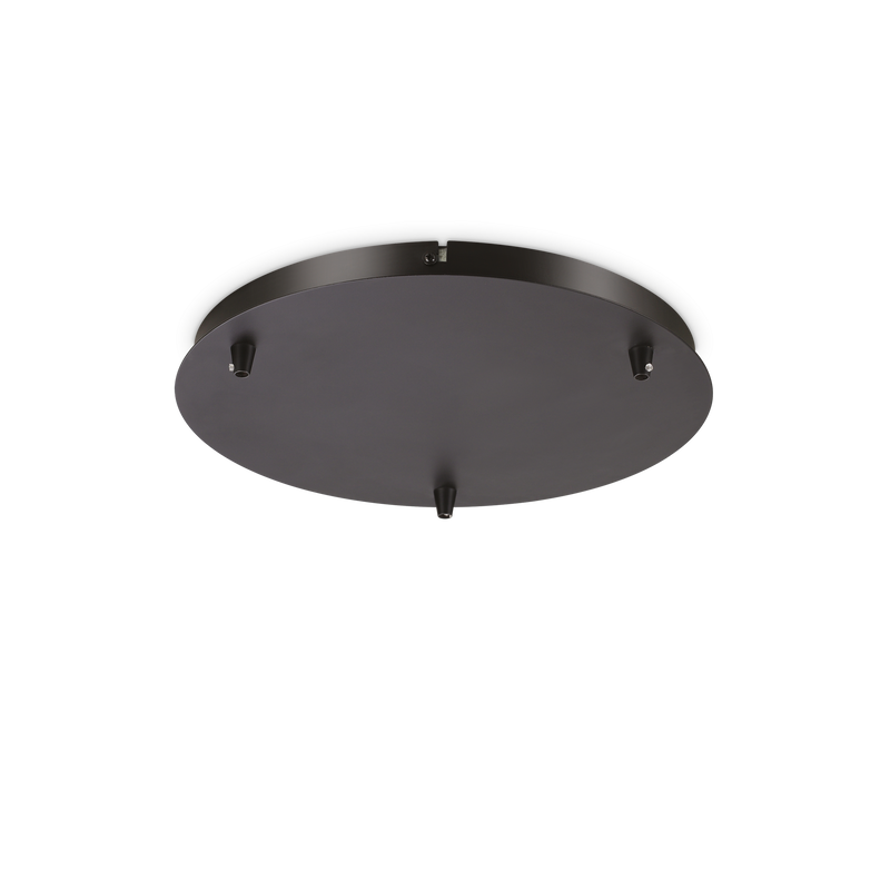 Componentă Iluminat Ideal Lux Rosone, Negru, Ø30 cm, H2.5 cm