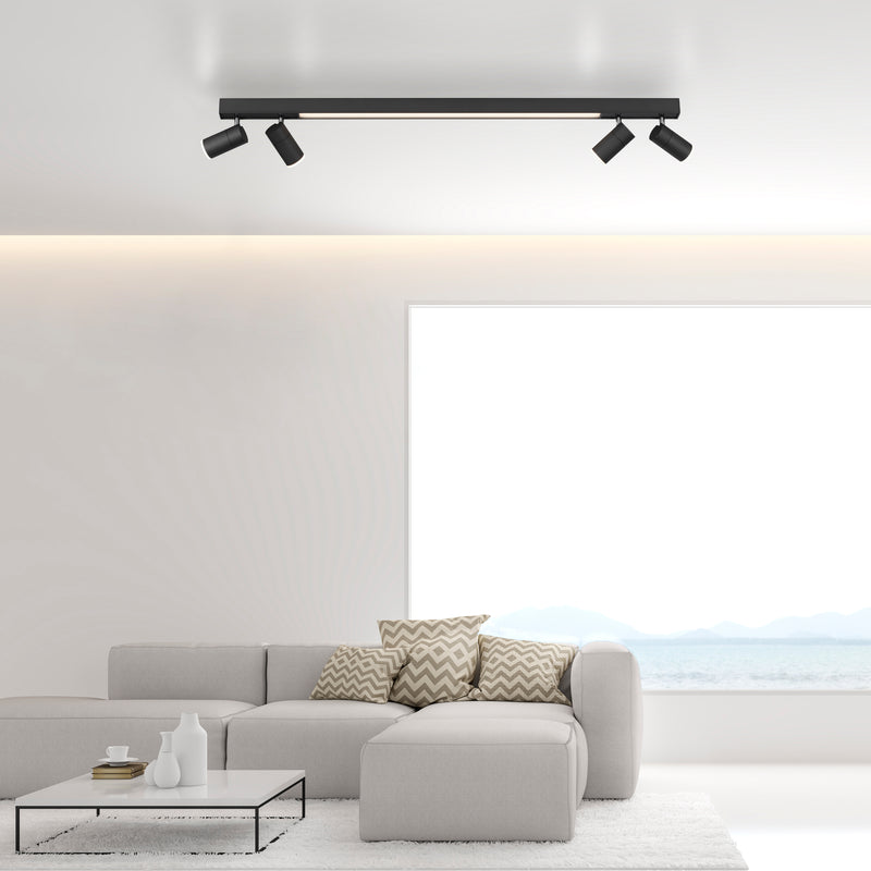 Plafoniera Paul Neuhaus PURE-LINES 5xLED Antracit