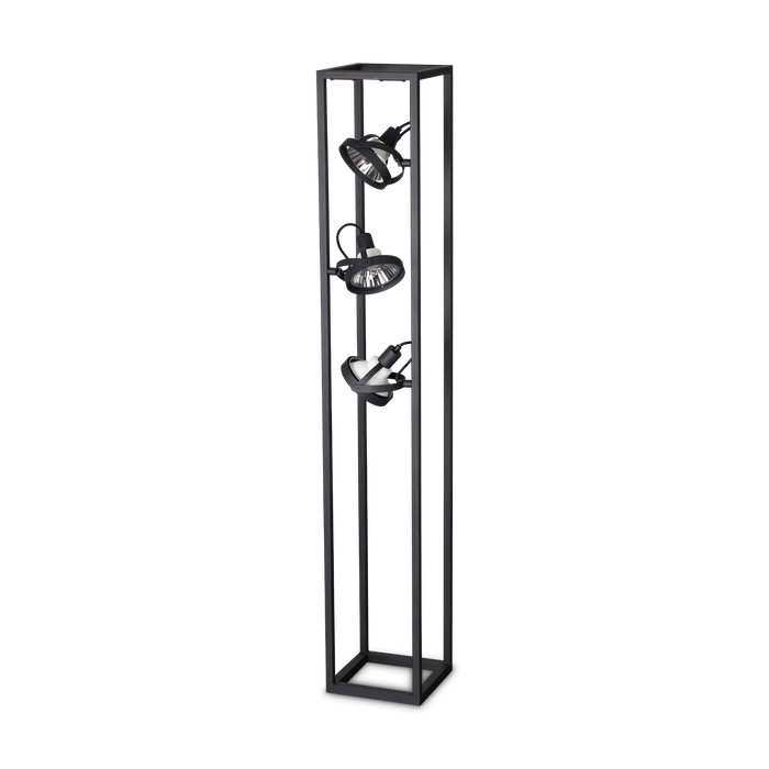 Lampadar AUDIO Ideal Lux, GU10 max 3 x 50W, L 210 x H 1300 x P 210 mm, Negru