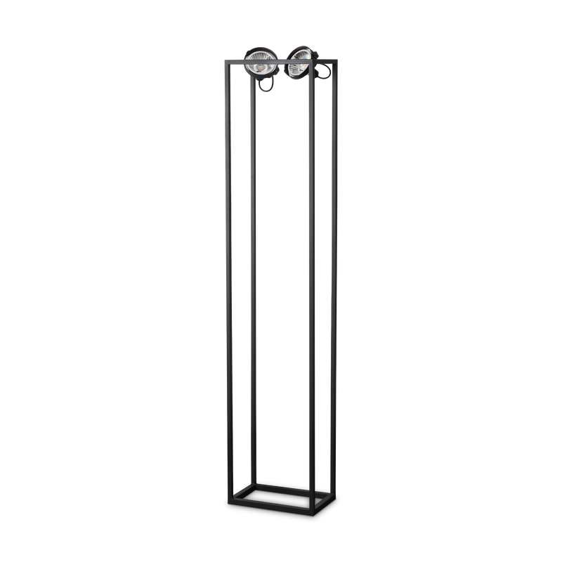 Lampadar AUDIO Ideal Lux, GU10 max 2 x 50W, Negru, L 340 x H 1600 x P 210 mm