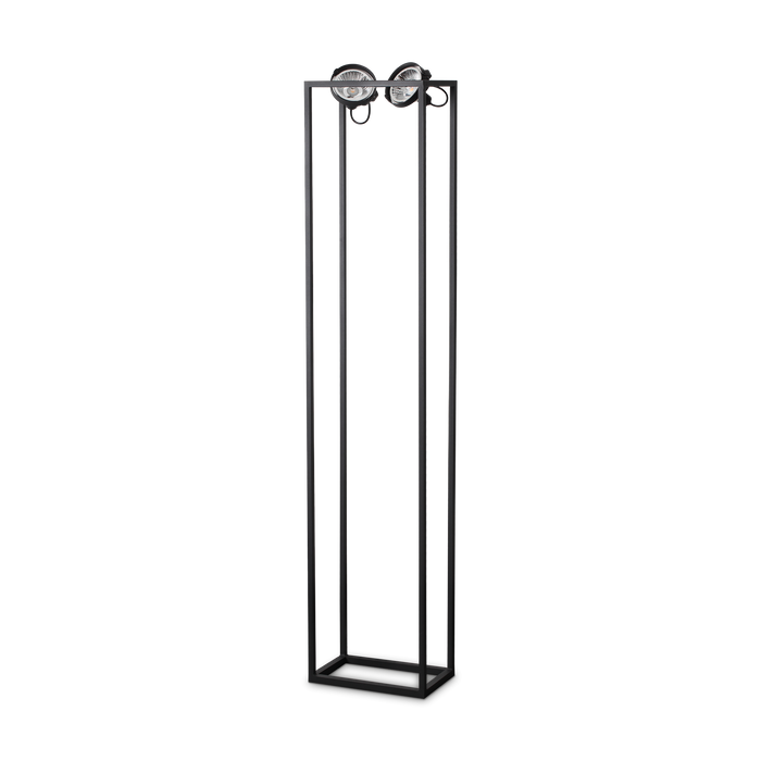 Lampadar AUDIO Ideal Lux, GU10 max 2 x 50W, Negru, L 340 x H 1600 x P 210 mm, 293691