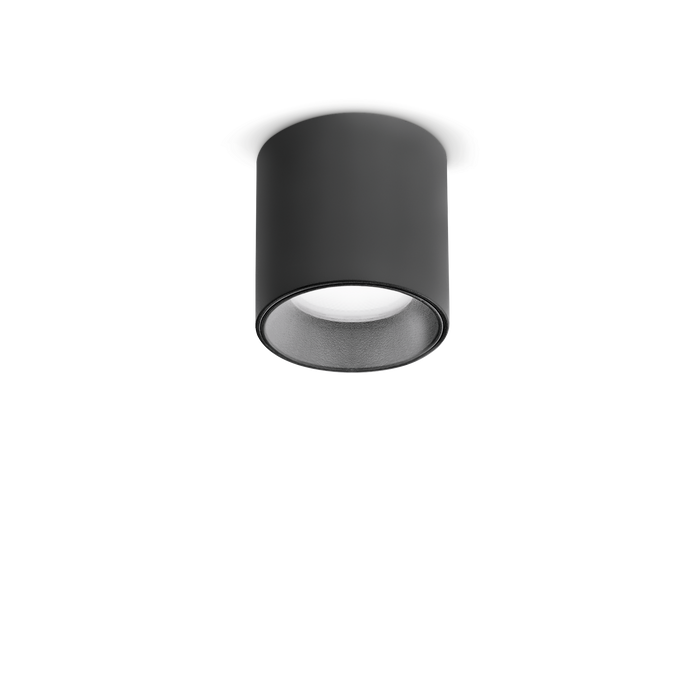 Plafoniera/ Spot Aplicat DOT Ideal Lux, 4W, Negru, Round, 3000 K