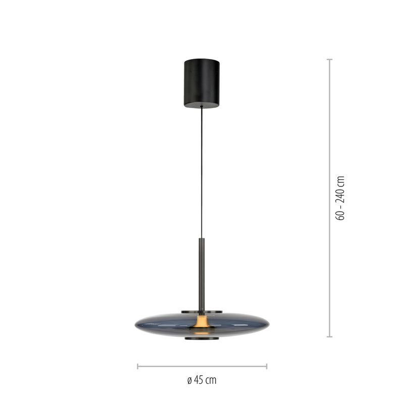 Lustra Paul Neuhaus PURE E-VITRUM 2xLED Gri