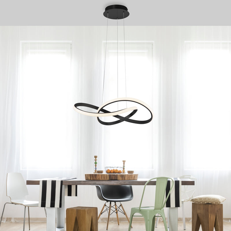 Lustra Paul Neuhaus MARIA LED Negru