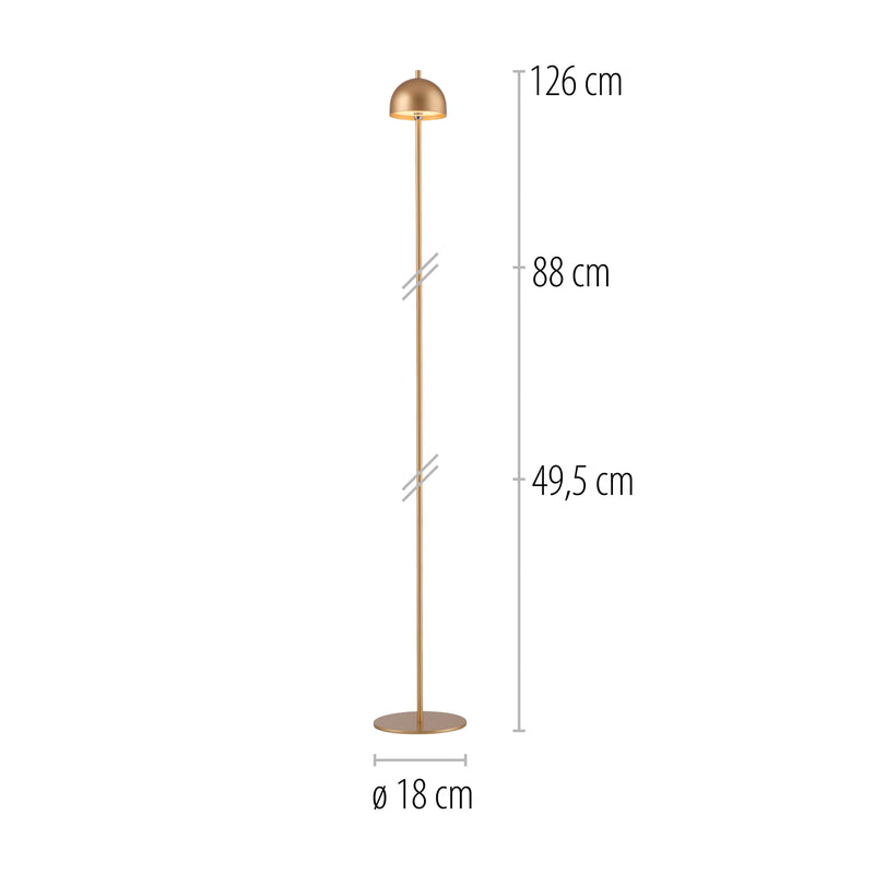 Lampadar Paul Neuhaus BELLIS LED Auriu