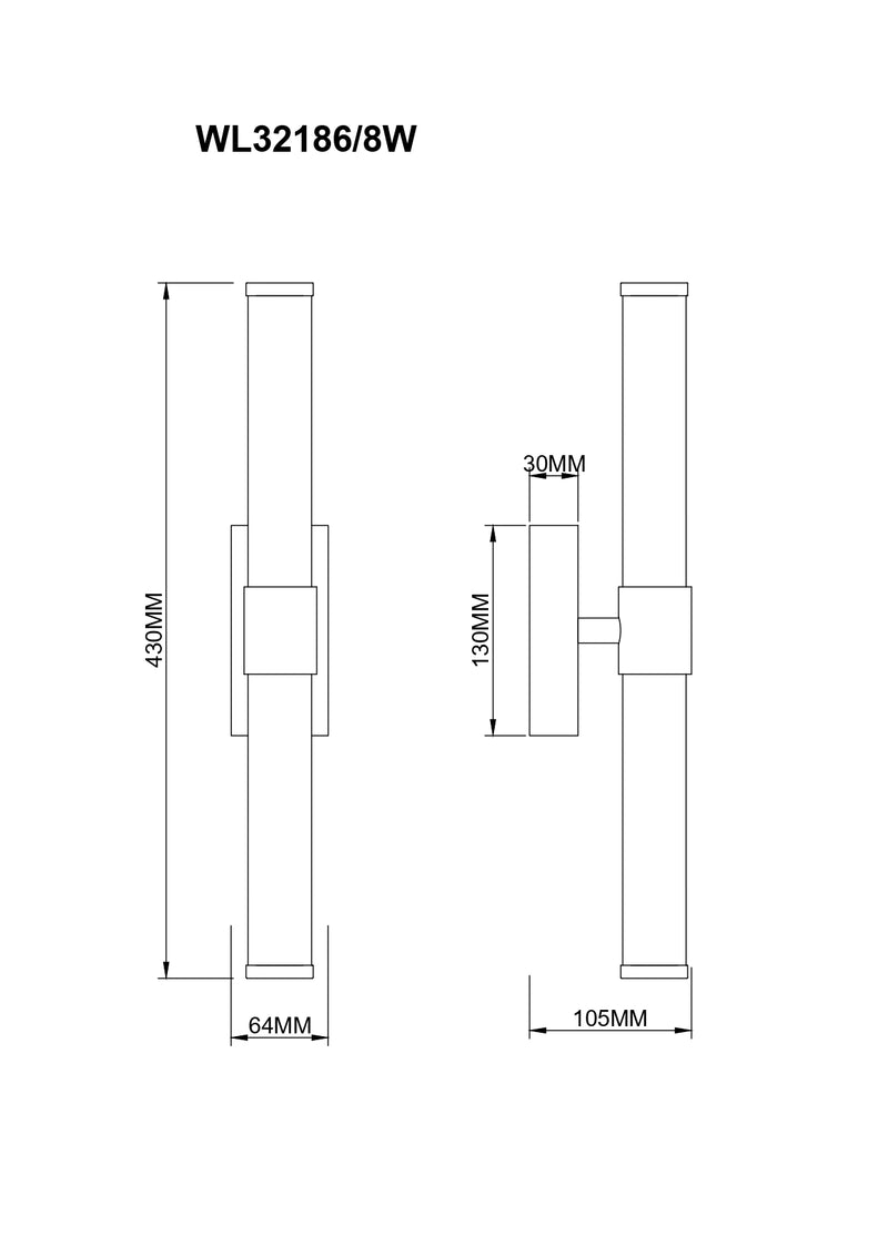 Aplica Zuma Line EDDIE LED Argintiu