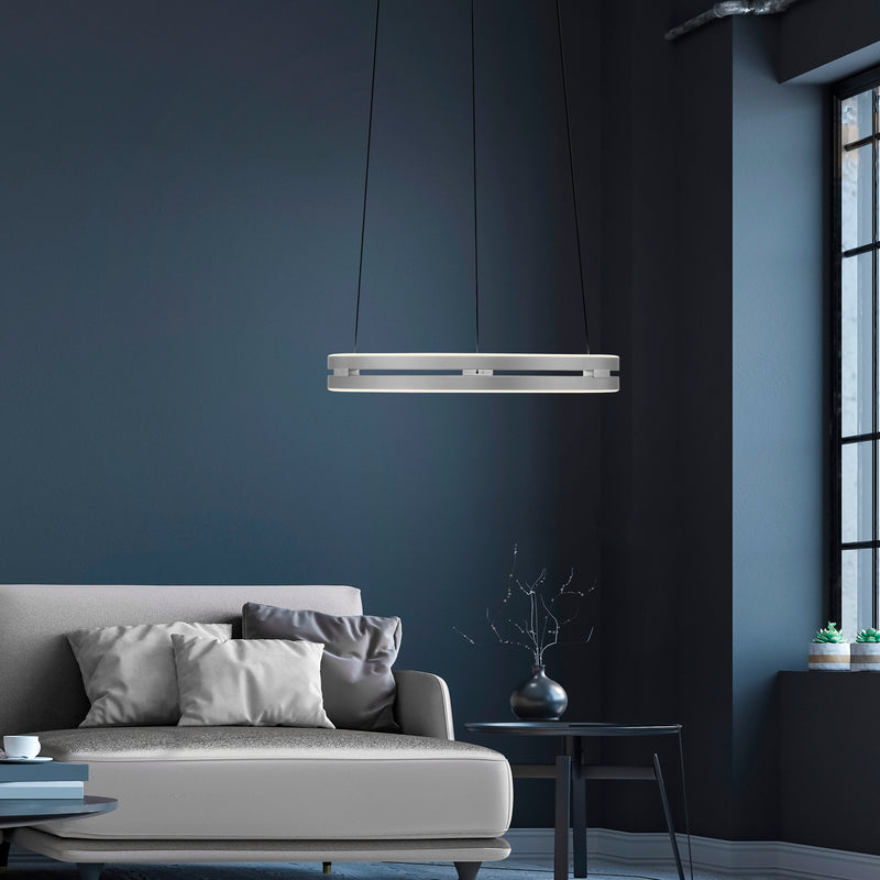 Lustra Paul Neuhaus PURE E-LOOP 2xLED Aluminiu