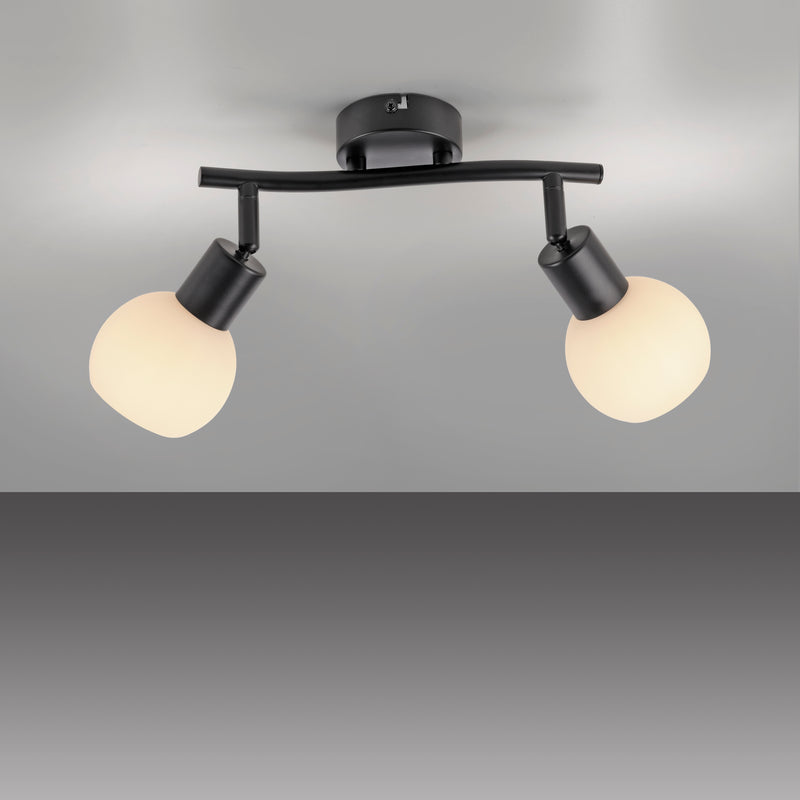 Plafoniera Paul Neuhaus LOKI 2xE14 Negru