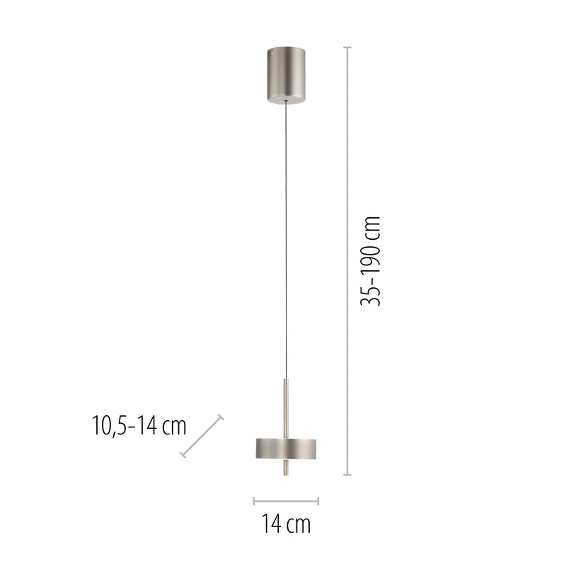 Lustra Paul Neuhaus Q-ROTATE LED Aluminiu