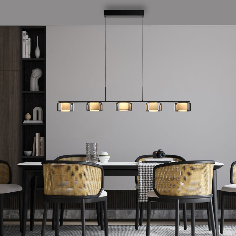 Lustra Paul Neuhaus RIKA 5xLED Negru