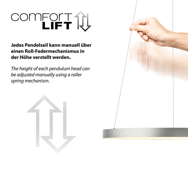 Lustra Paul Neuhaus HOOP LED Aluminiu
