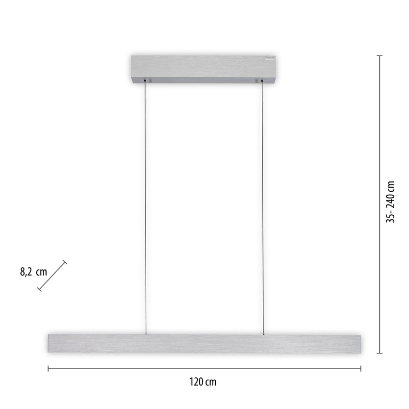 Lustra Paul Neuhaus PURE E-MOTION 2xLED Aluminiu