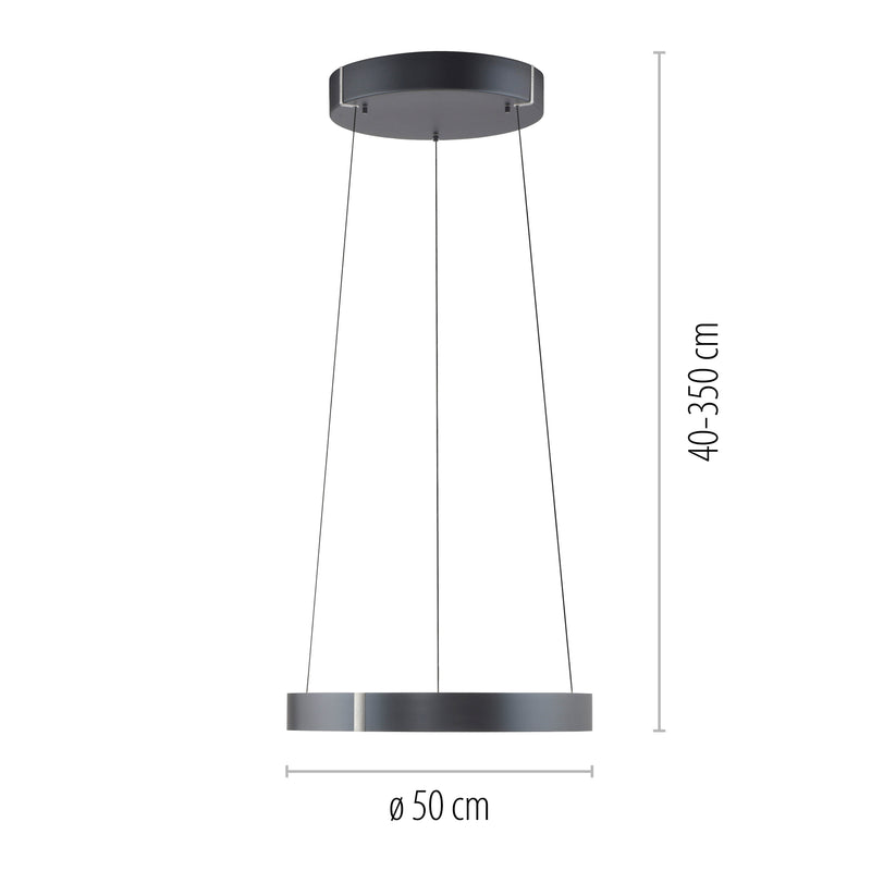 Lustra Paul Neuhaus PURE E-CLIPSE 2xLED Gri