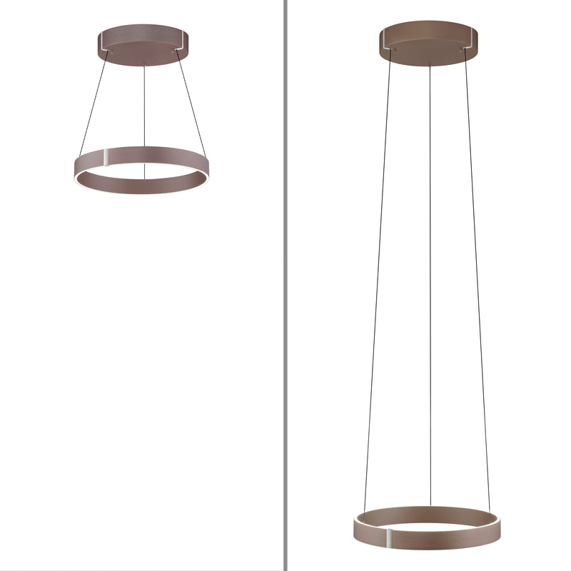 Lustra Paul Neuhaus PURE E-CLIPSE 2xLED Bronz Metalic