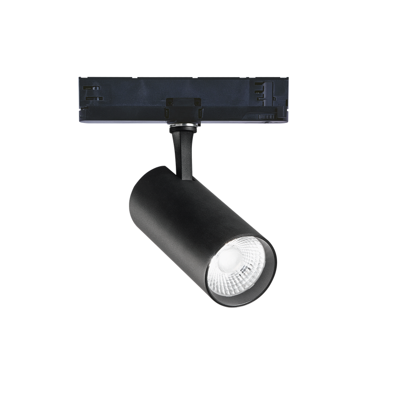 Proiector pe Șină Ideal Lux Fox, Negru, LED, Ø24.5 cm, 25W