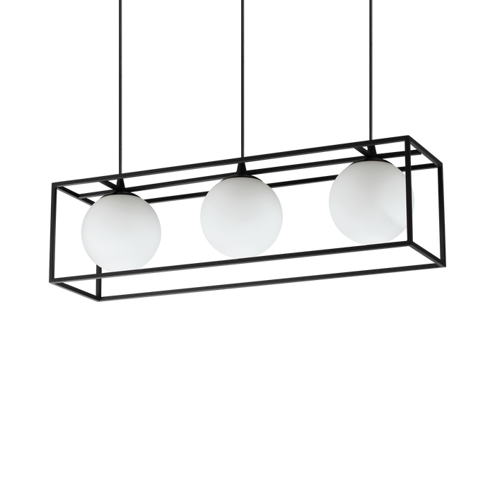 Lustra LINGOTTO Ideal Lux, E14 max 3 x 28W, Negru