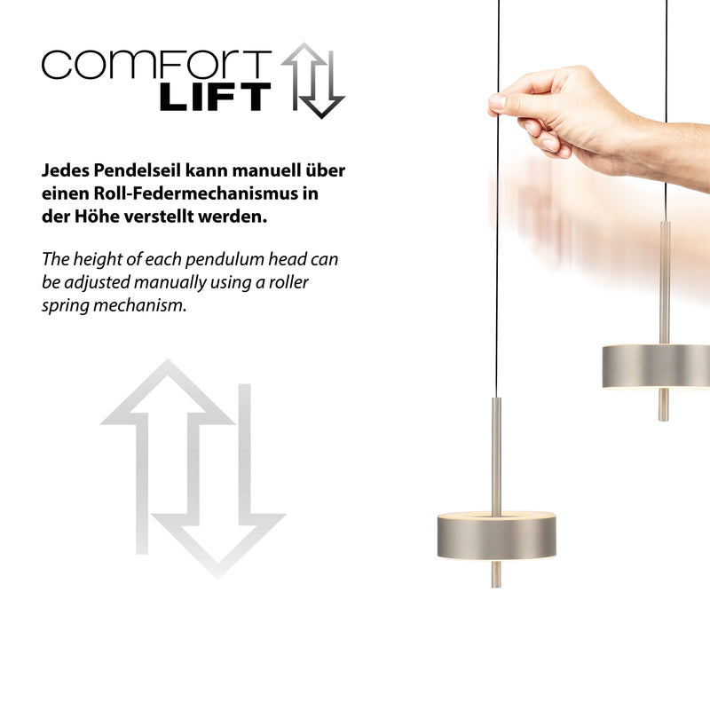 Lustra Paul Neuhaus Q-ROTATE 5xLED Aluminiu