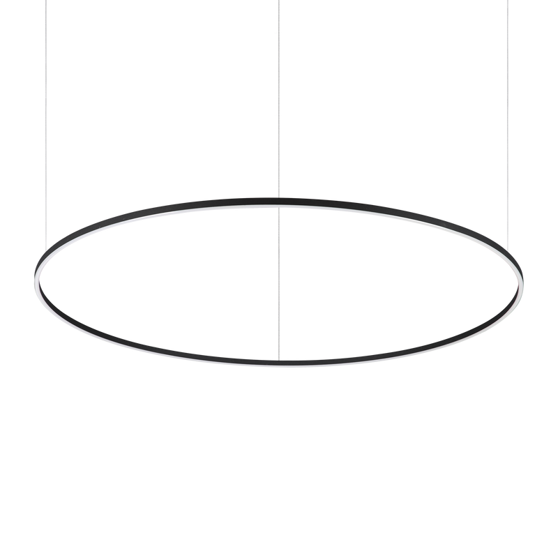 Lustra ORACLE SLIM Ideal Lux, 76W, D150, Round, 3000K, Negru