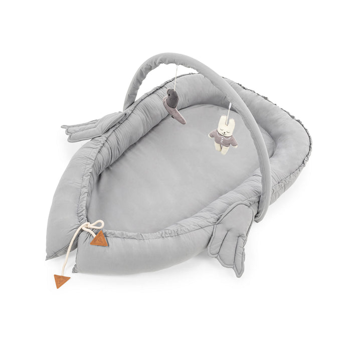 Patut Bebelusi Asi Home Babynest - Grey Bumbac 70X110X12 cm